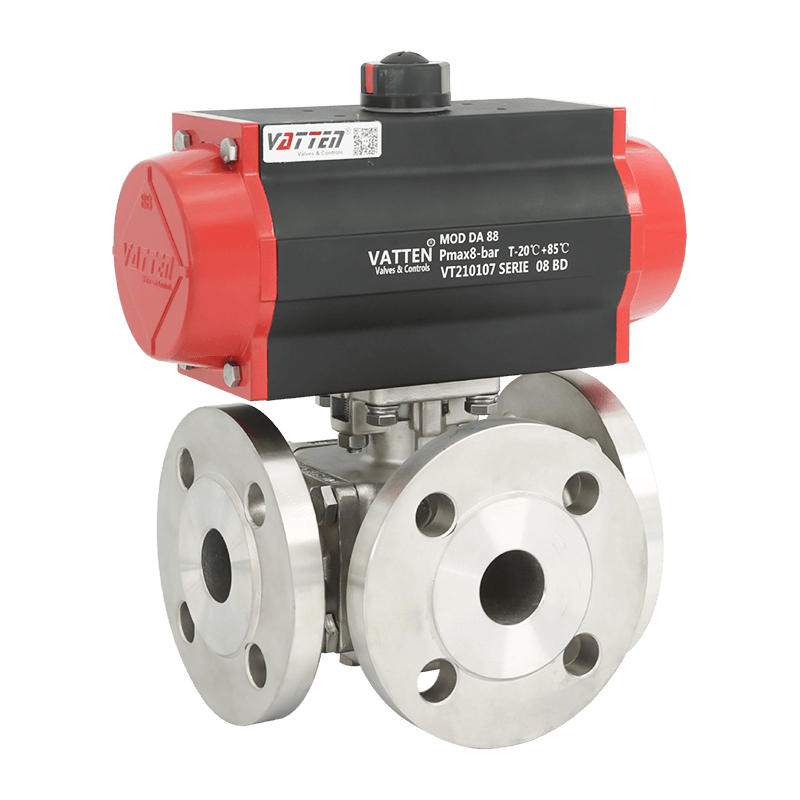 বায়ুসংক্রান্ত থ্রি-ওয়ে বল ভালভ