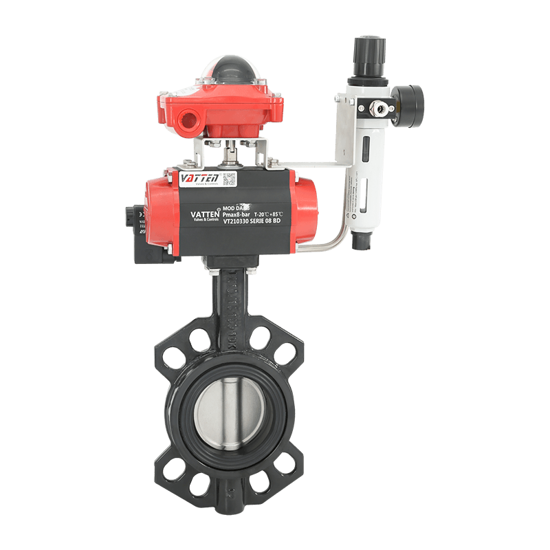 বায়ুসংক্রান্ত ওয়েফার বাটারফ্লাই ভালভ